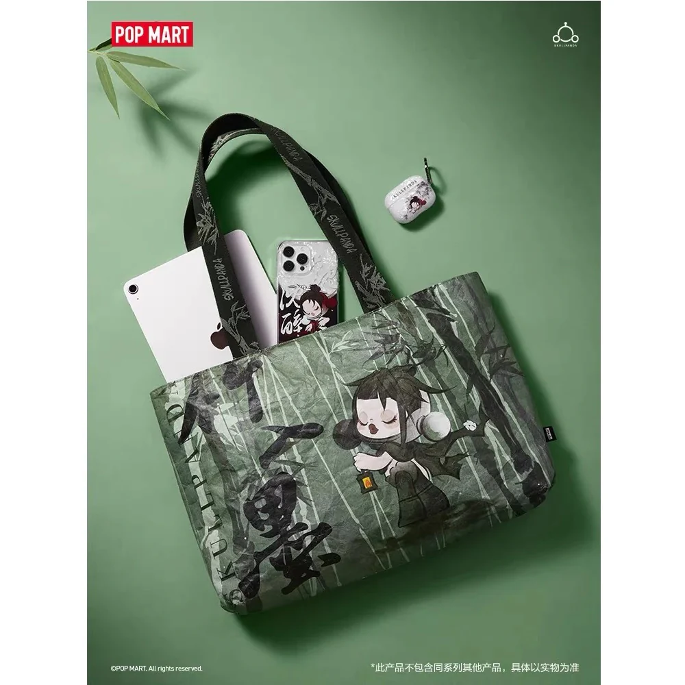 POP MART SKULLPANDA The Ink Plum Blossom Series Tote Bag