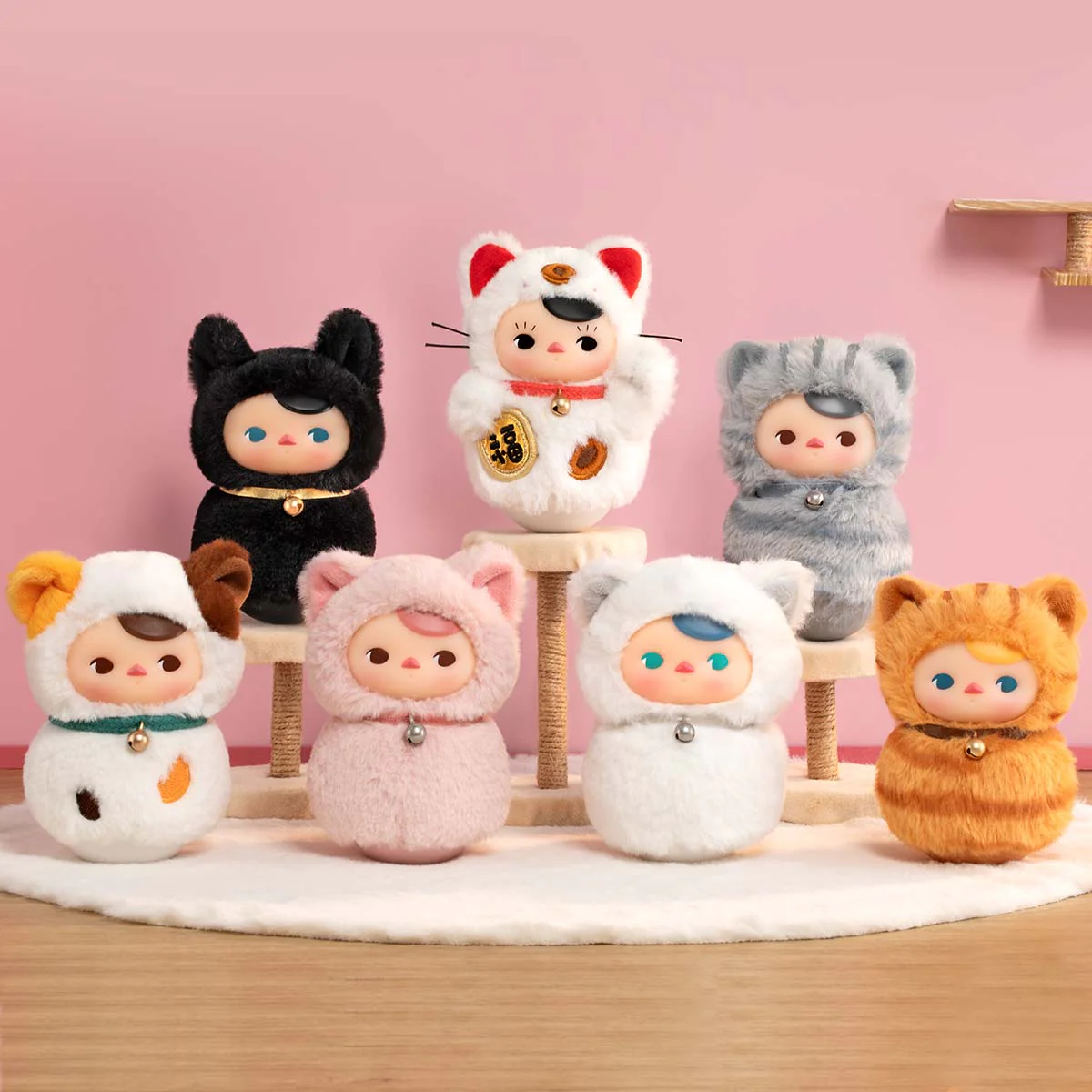 POP MART PUCKY Roly-Poly Kitty Series-Vinyl Plush 1 Blind Box