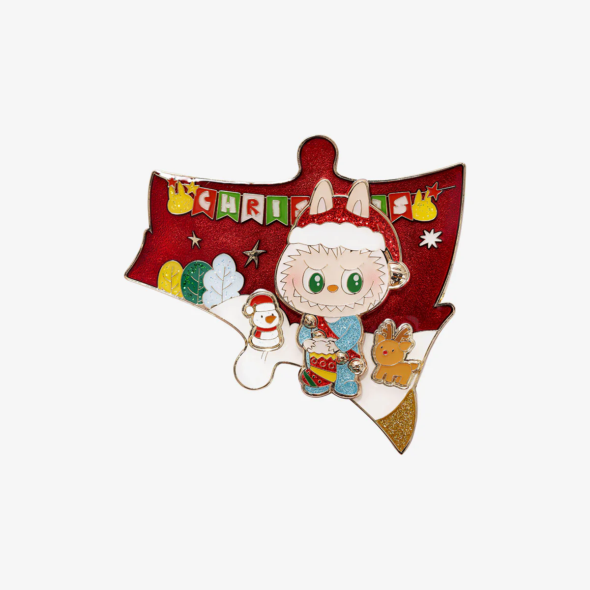 POP MART THE MONSTERS Let's Christmas Series-Fridge Magnet  1 Blind Box