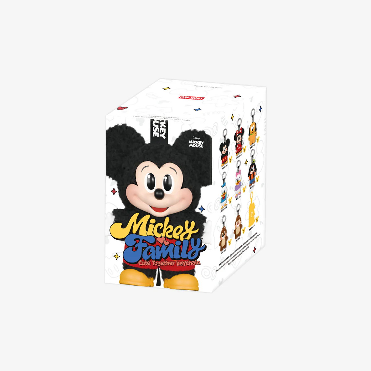 POP MART Mickey Family Cute Together Keychain Series Figures 1 Sealed Case
