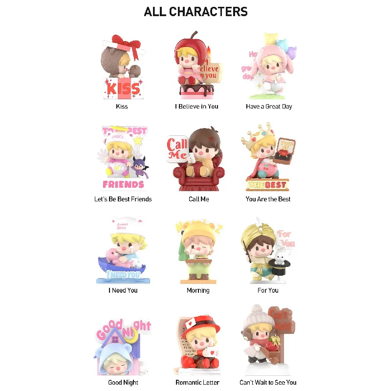 POP MART Sweet Bean The Language of Love Series Figures 1 Blind Box