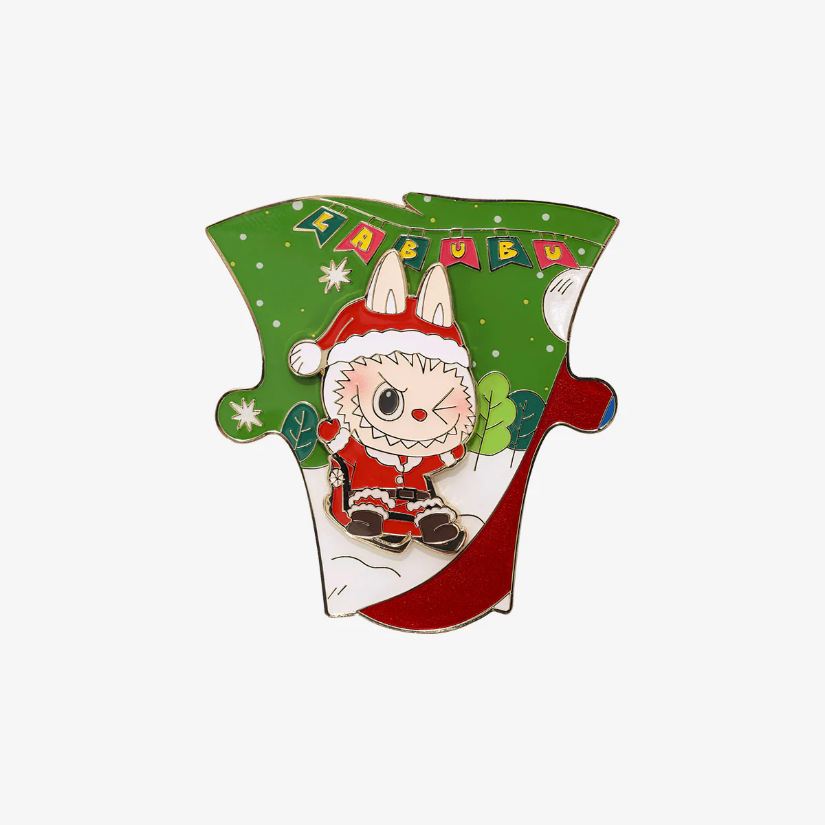 POP MART THE MONSTERS Let's Christmas Series-Fridge Magnet  1 Blind Box