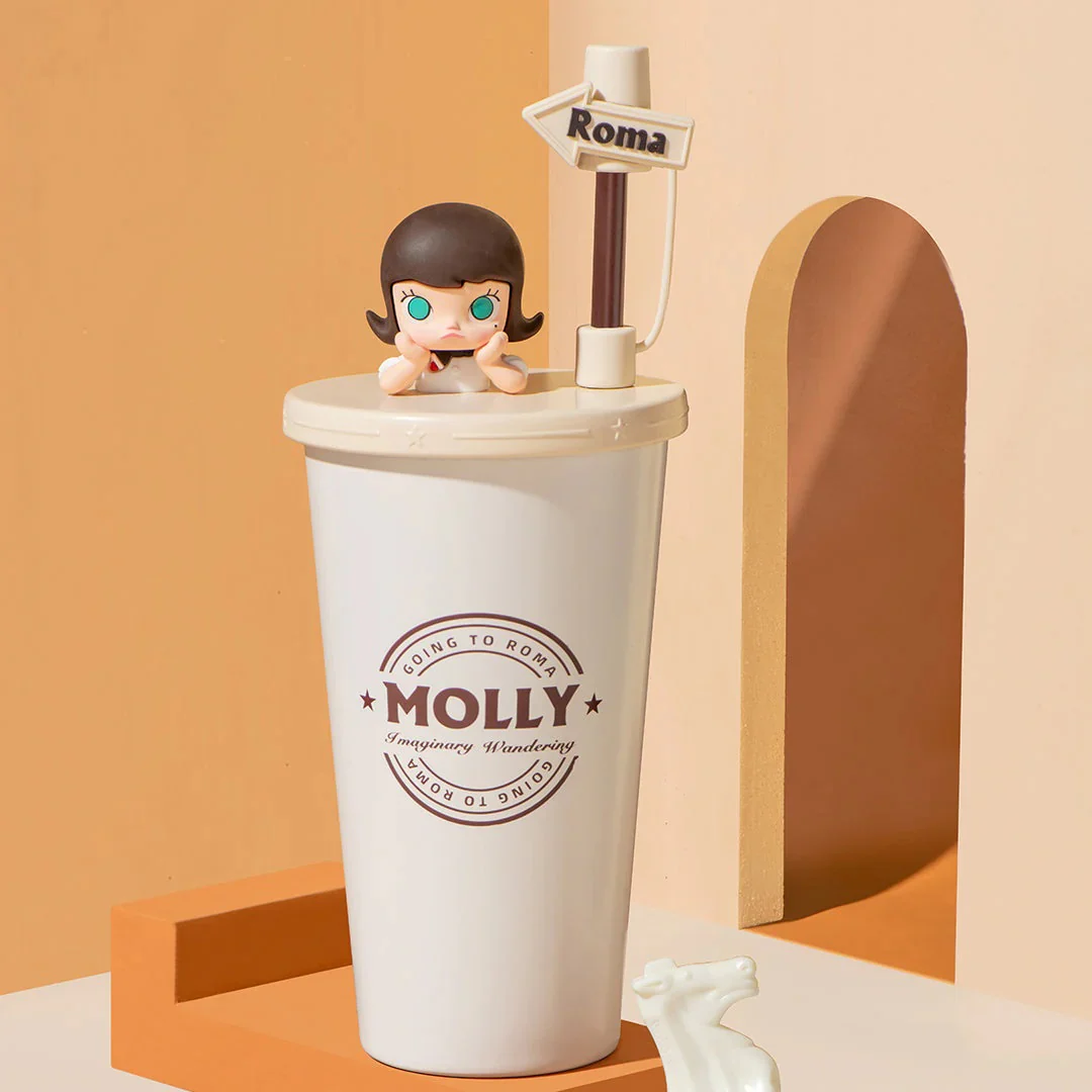 POP MART POP MART Molly Imaginary Wandering Series Straw Cup