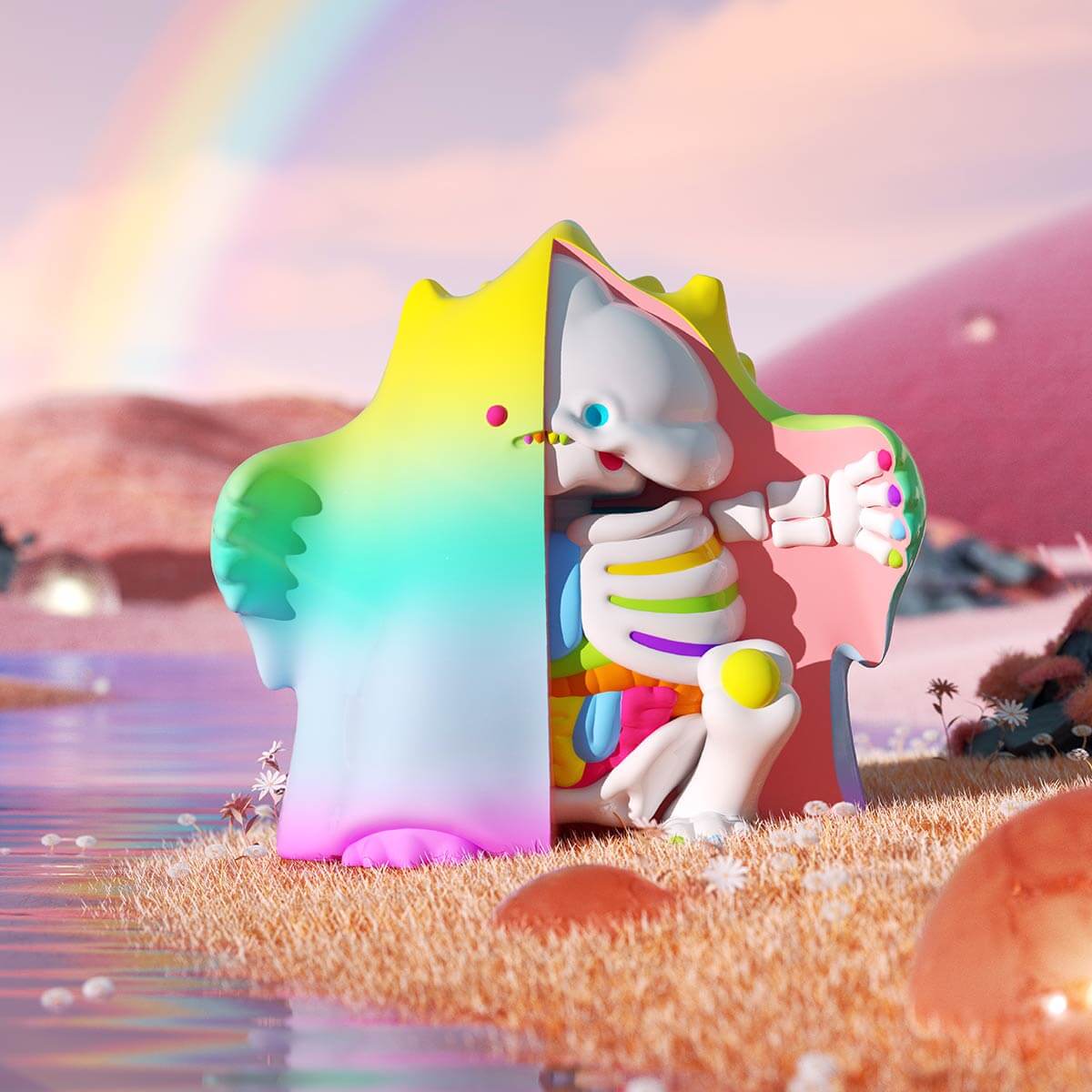 POP MART MEGA COLLECTION YUKI Rainbow 400%