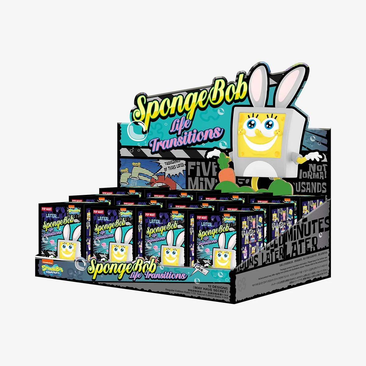 POP MART SpongeBob Life Transitions Series Figures 1 Blind Box