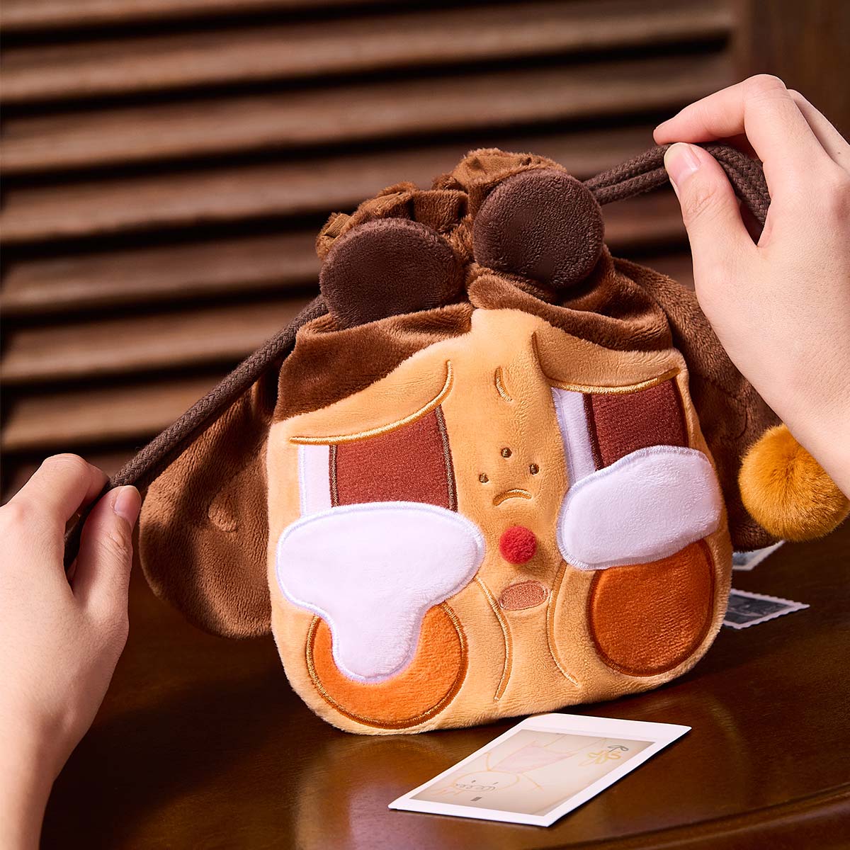 POP MART CRYBABY Crying Again Series-Storage Bag - Brown
