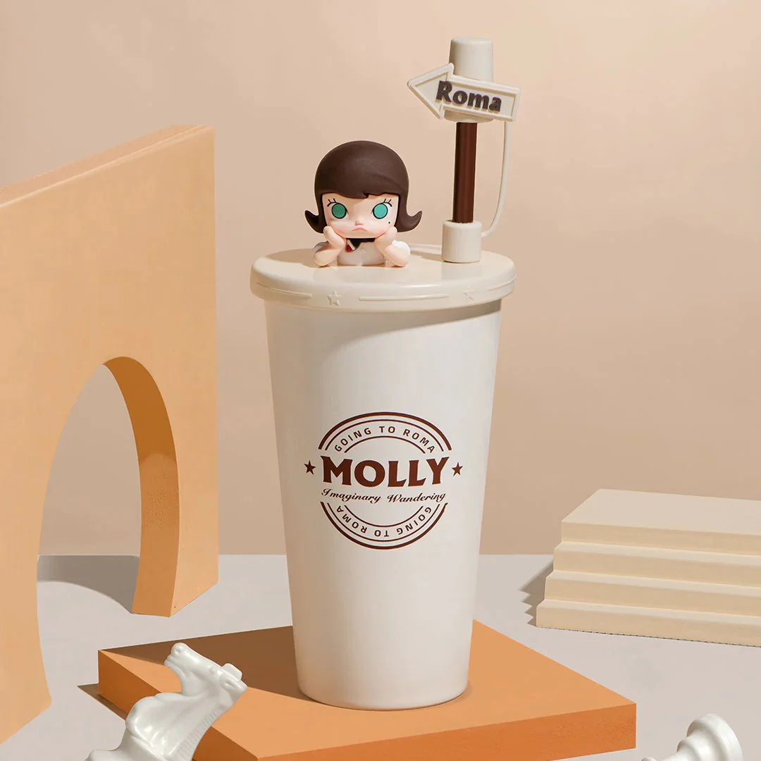 POP MART POP MART Molly Imaginary Wandering Series Straw Cup