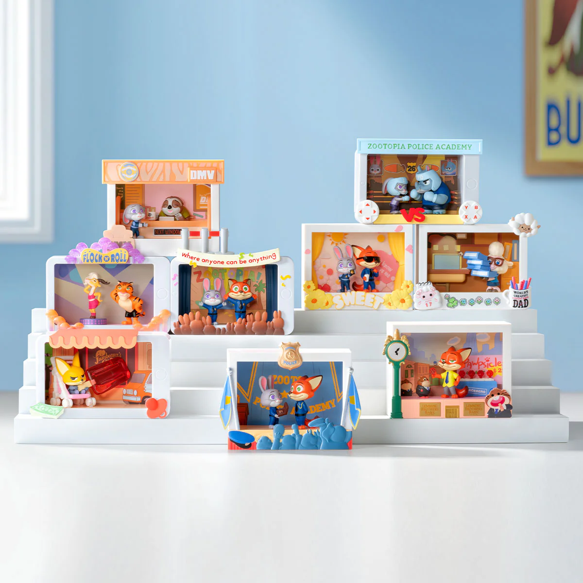 POP MART Zootopia Highlight Moment Series Scene Sets 1 Blind Box