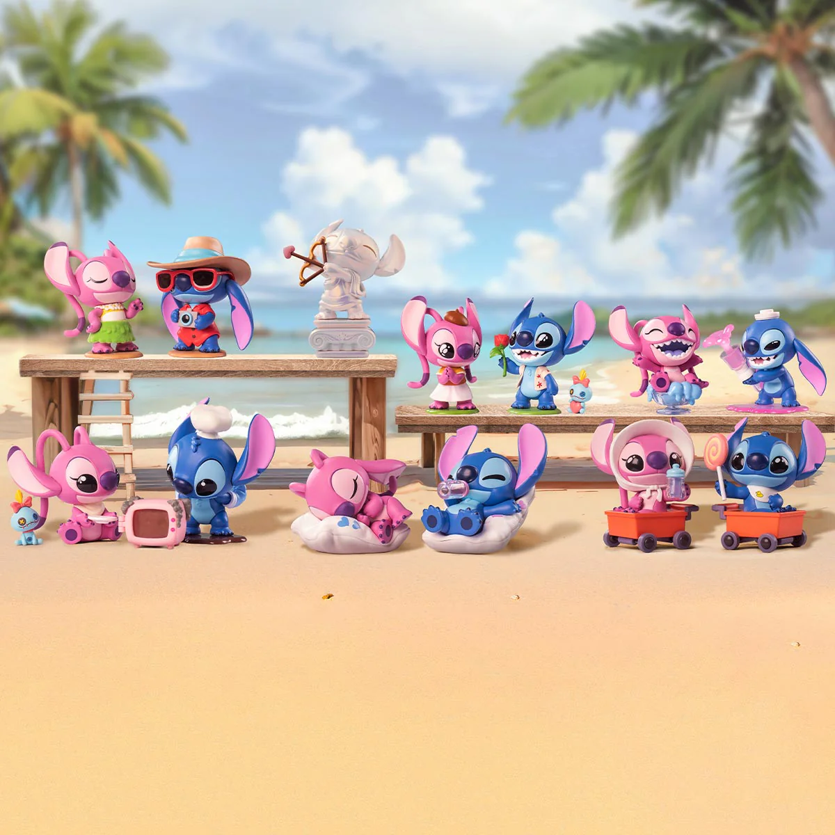 POP MART Disney Stitch on a Date Series Figures 1 Blind Box
