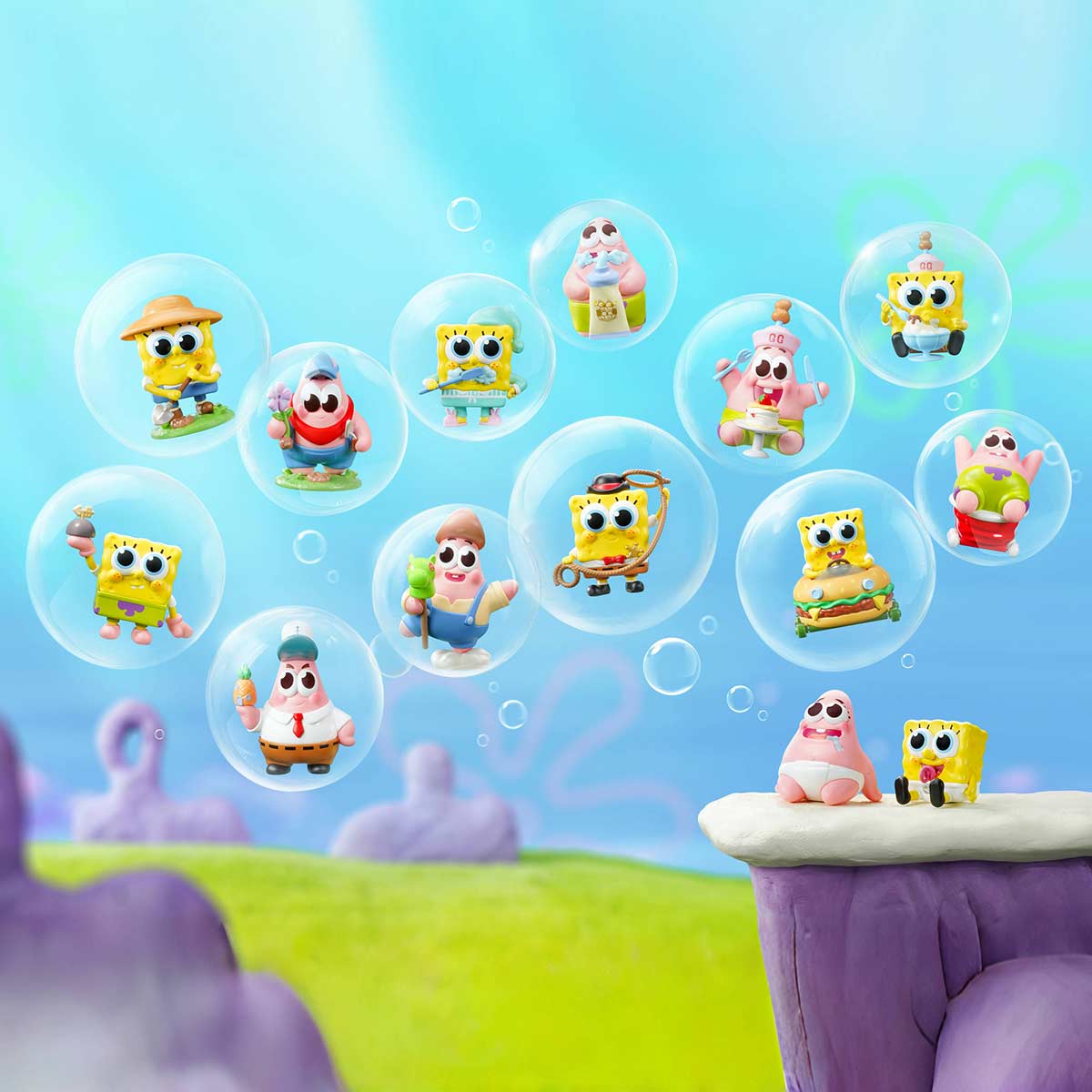 POP MART SpongeBob Best Friends Series Figures 1 Blind Box