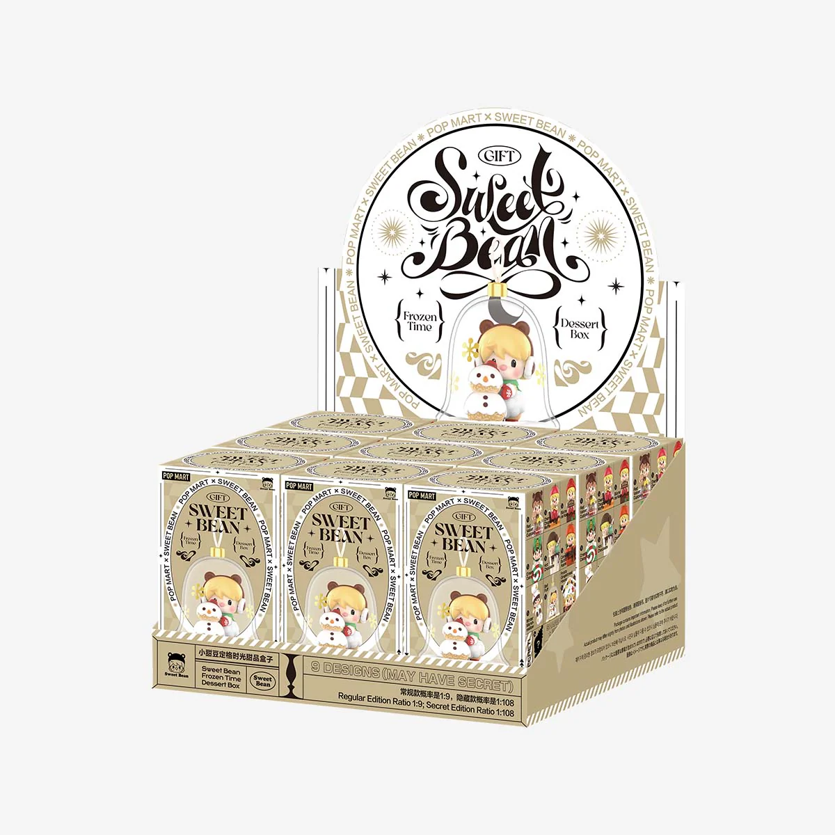 POP MART Sweet Bean Frozen Time Dessert Box Series Figures 1 Blind Box