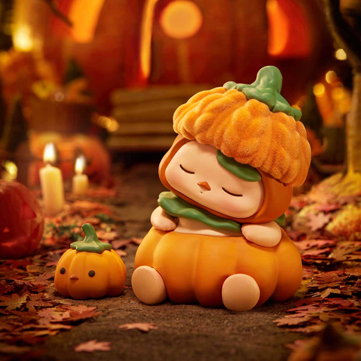 POP MART PUCKY Pumpkin Baby Figure