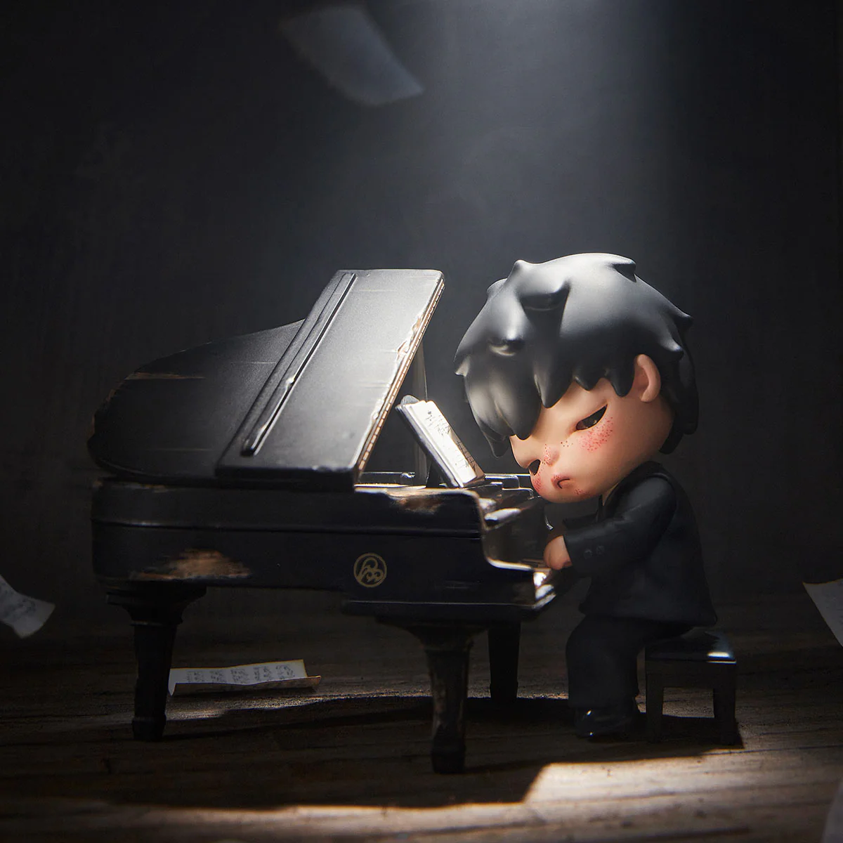 POP MART Hirono The Pianist Figure
