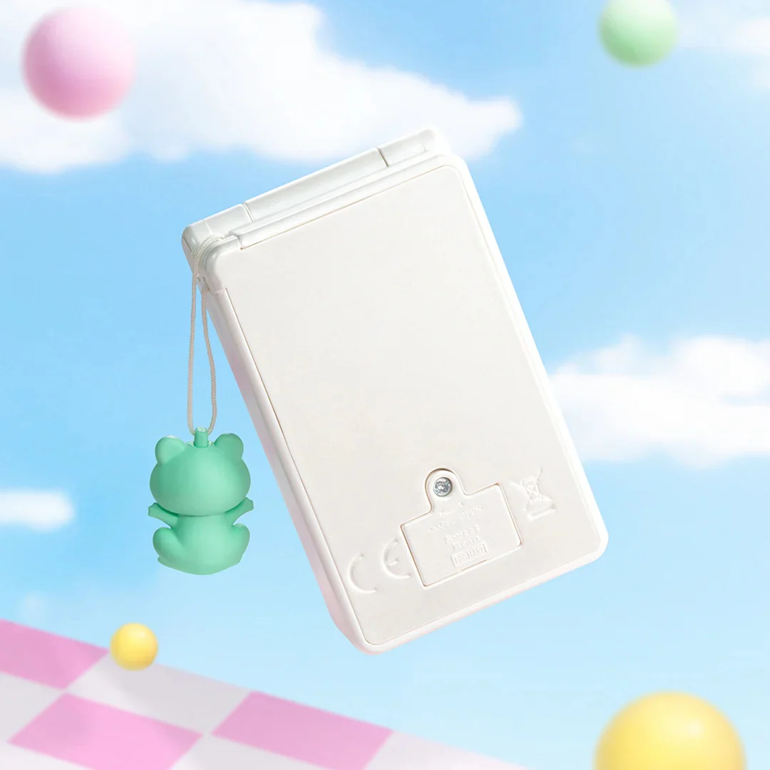 POP MART Sweet Bean Pearl White Flip Phone Figure