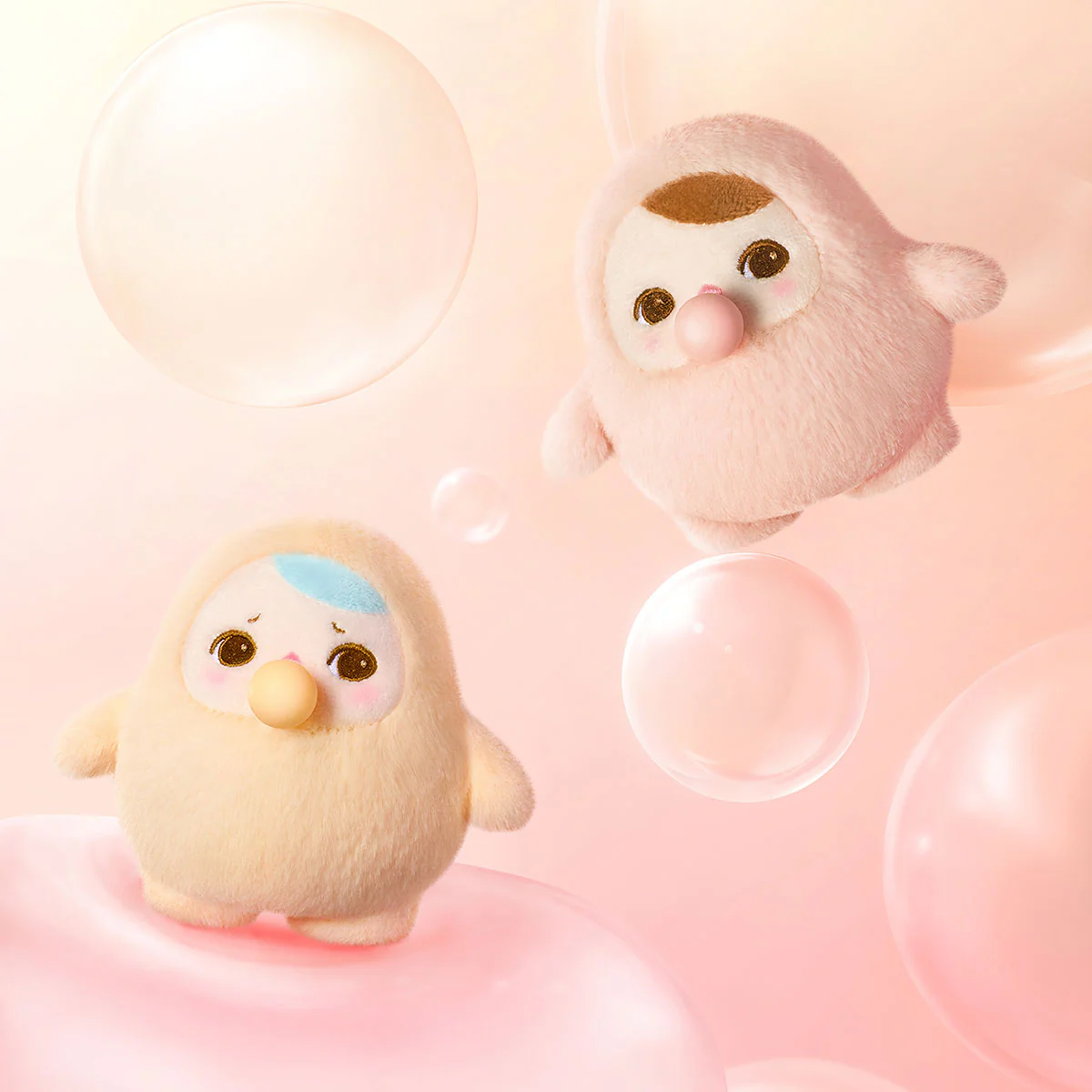 POP MART PUCKY BEANIE BUBBLE UP SERIES-Plush Pendant 1 Blind Box