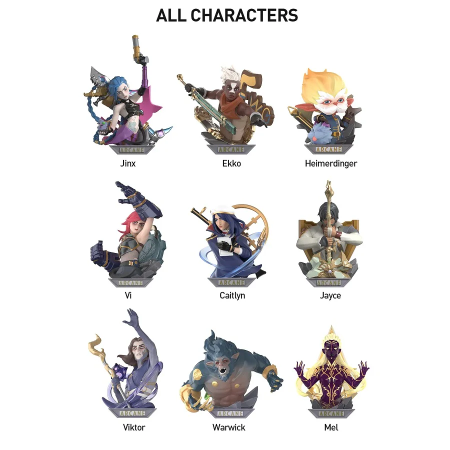 POP MART League of Legends: Arcane Series Figures 1 Blind Box