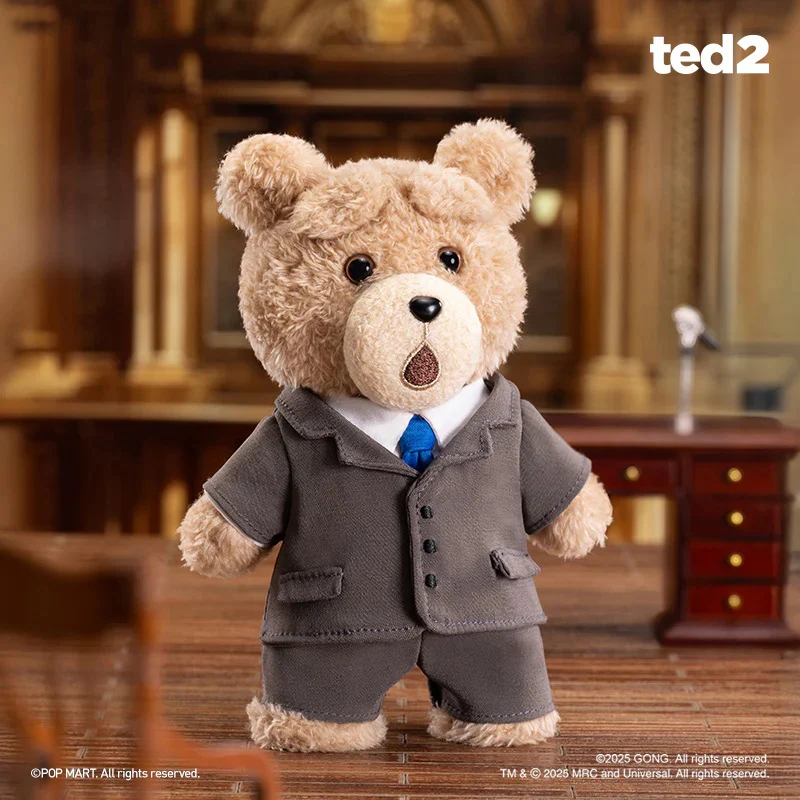 POP MART ted 2 Teddy Bear Action Plush Pendant 1 Blind Box