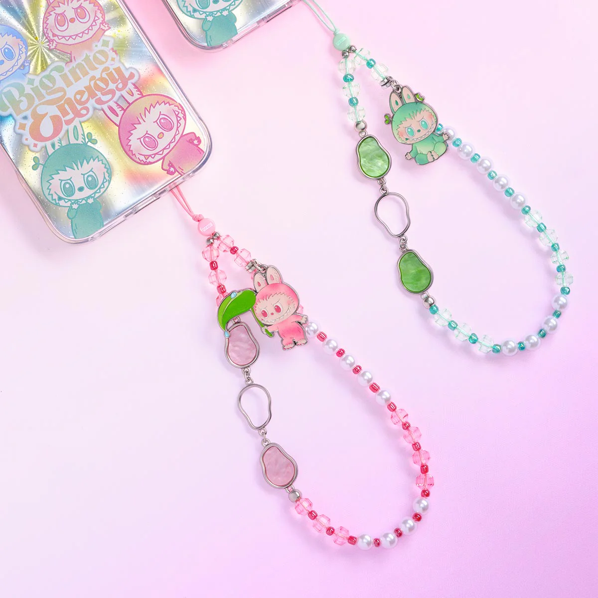 POP MART THE MONSTERS Labubu Big into Energy Series-Phone Charm 1 Blind Box
