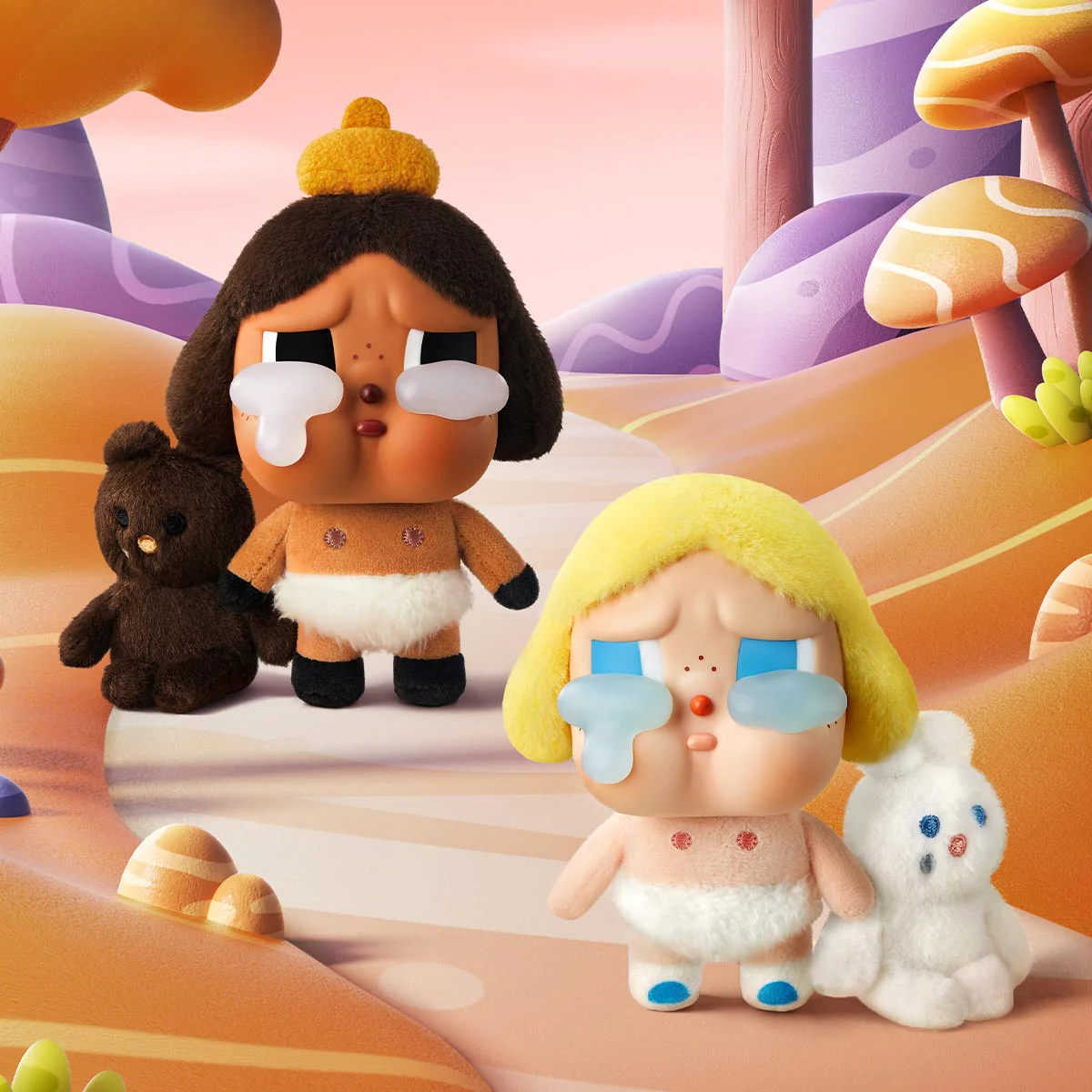 POP MART CRYBABY Crying Again Series-Vinyl Face Plush Blind Box 1 Blind Box