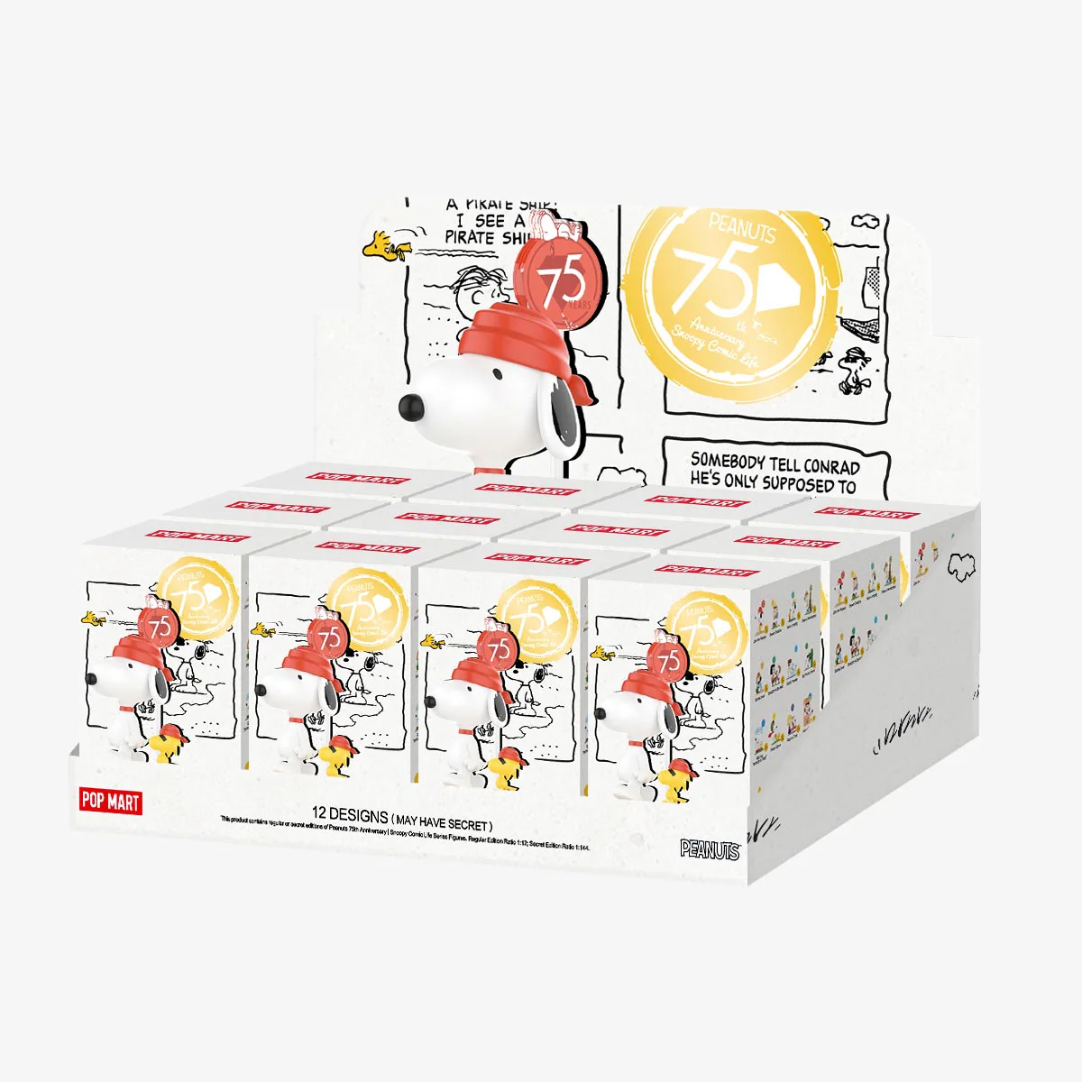 POP MART Peanuts 75th Anniversary Snoopy Comic Life Series Figures 1 Blind Box