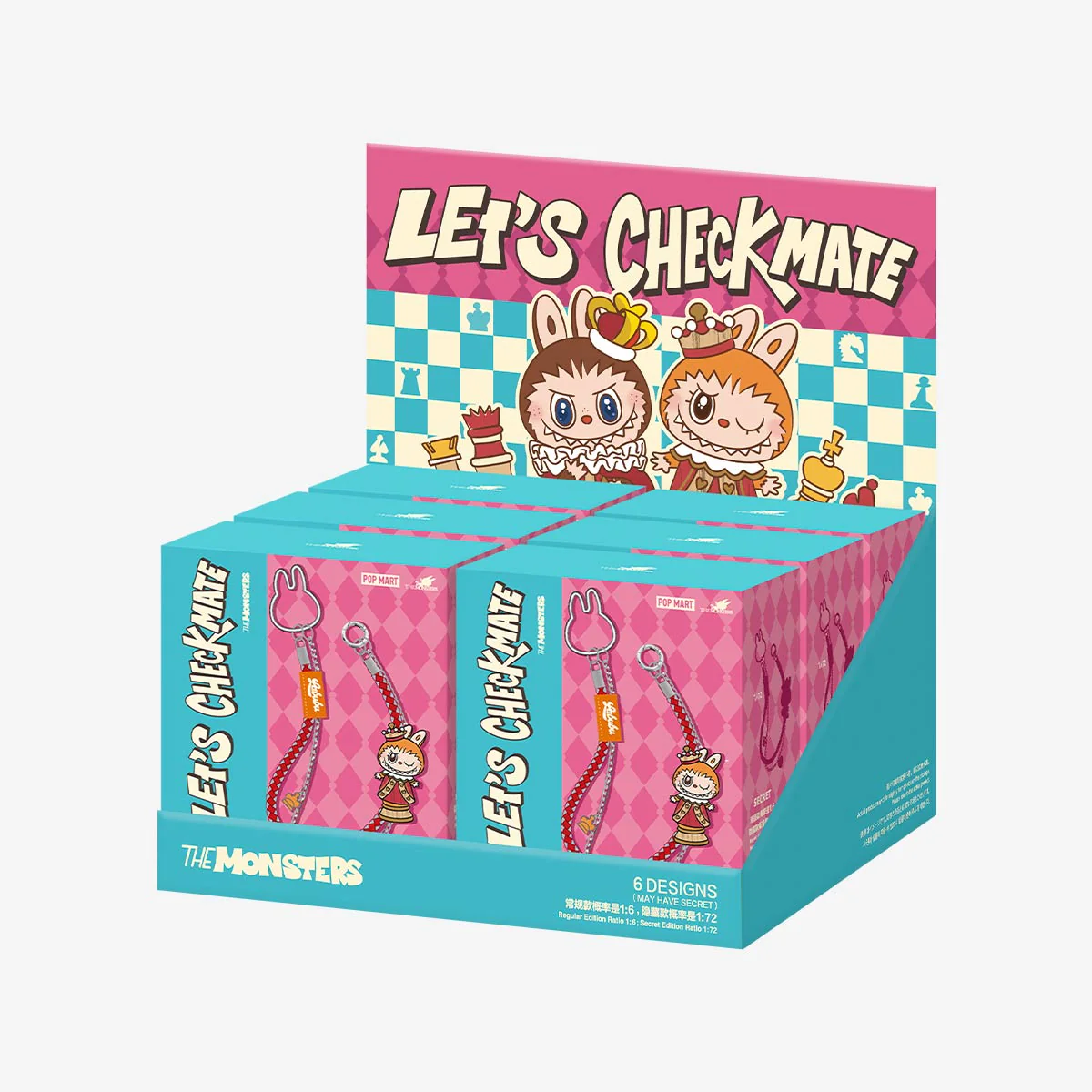 POP MART THE MONSTERS Labubu Let's Checkmate Series-Pendant 1 Blind Box