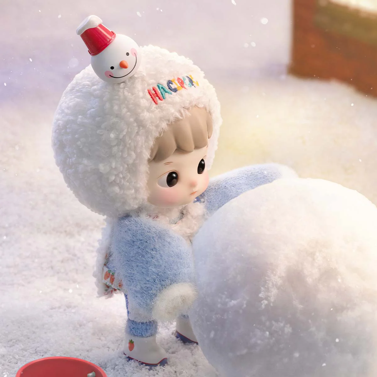 POP MART HACIPUPU Snowman is Coming Action Figure