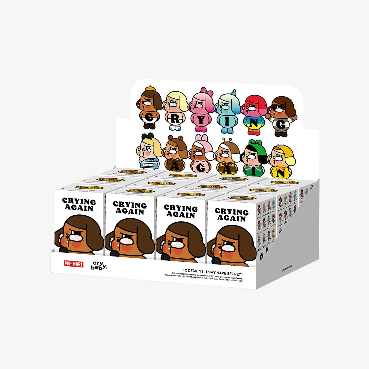 POP MART CRYBABY Crying Again Series Figures 1 Blind Box