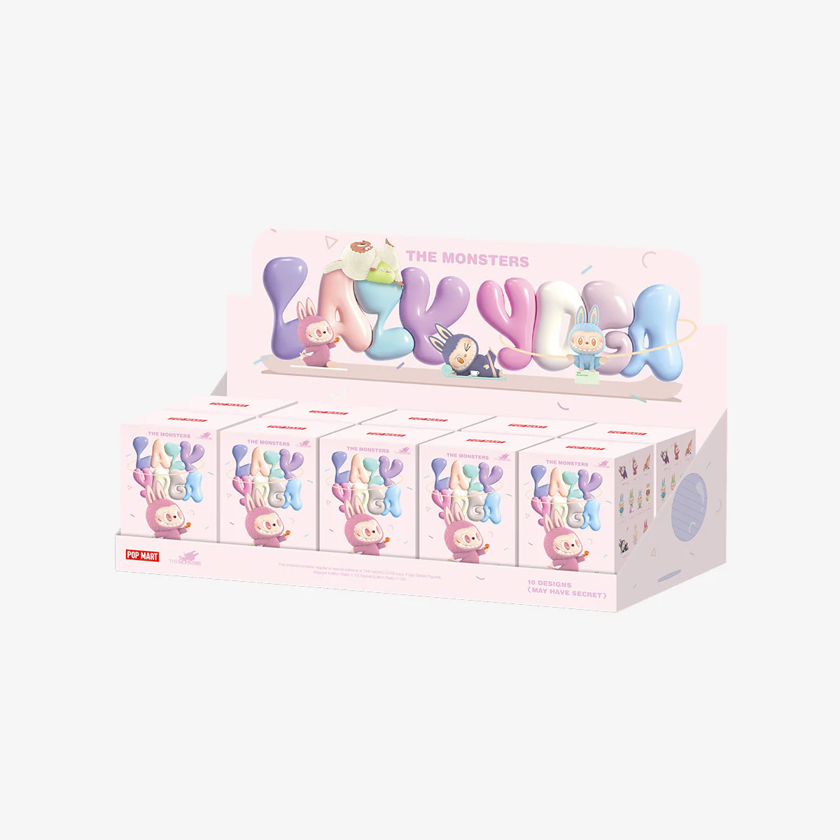 POP MART THE MONSTERS Lazy Yoga Series Figures 1 Blind Box