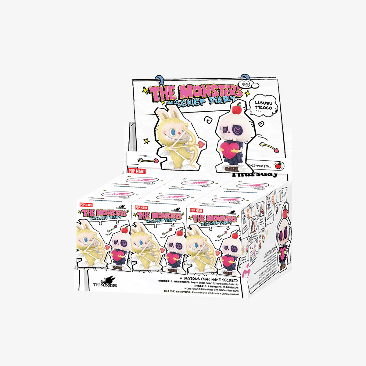 POP MART THE MONSTERS Mischief Diary Series Figures 1 Blind Box