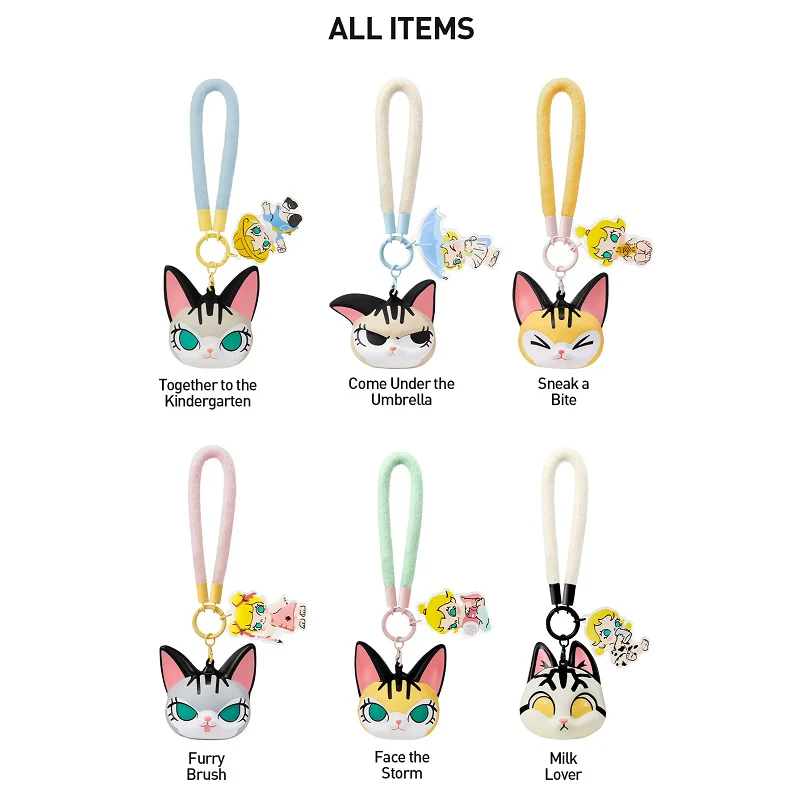POP MART Baby Molly & Baby Tabby Series-Pinch Pendant 1 Blind Box
