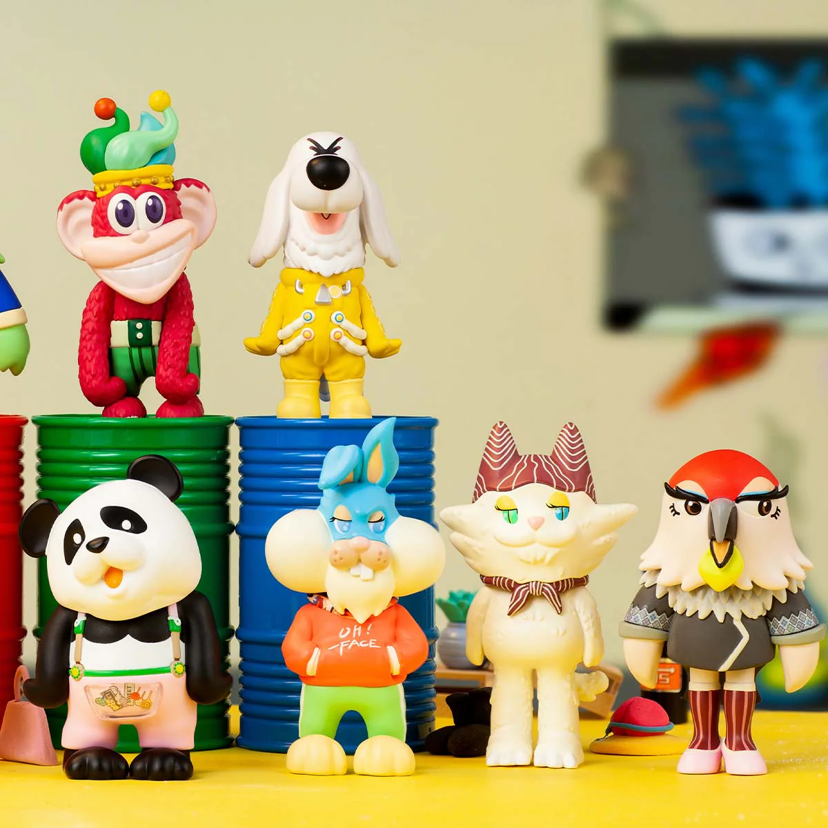 POP MART COOLRAINLABO Oh Face Series 1 Blind Box