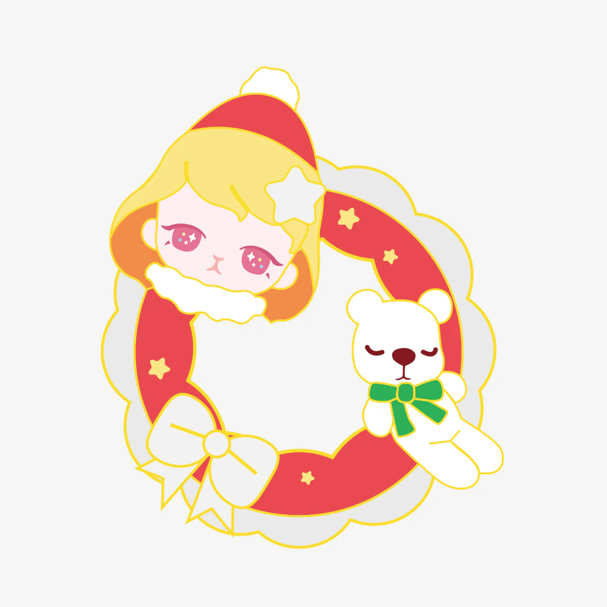 POP MART Bunny Christmas Series-Badge 1 Blind Box