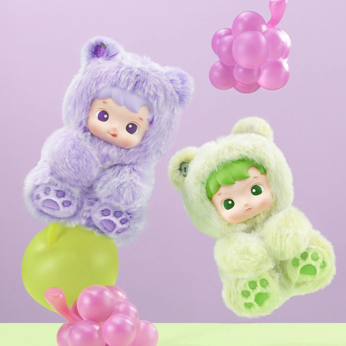 POP MART HACIPUPU Gummy Bear Series-Vinyl Plush Pendant 1 Blind Box