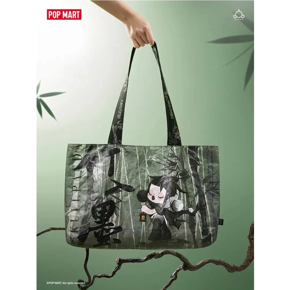 POP MART SKULLPANDA The Ink Plum Blossom Series Tote Bag