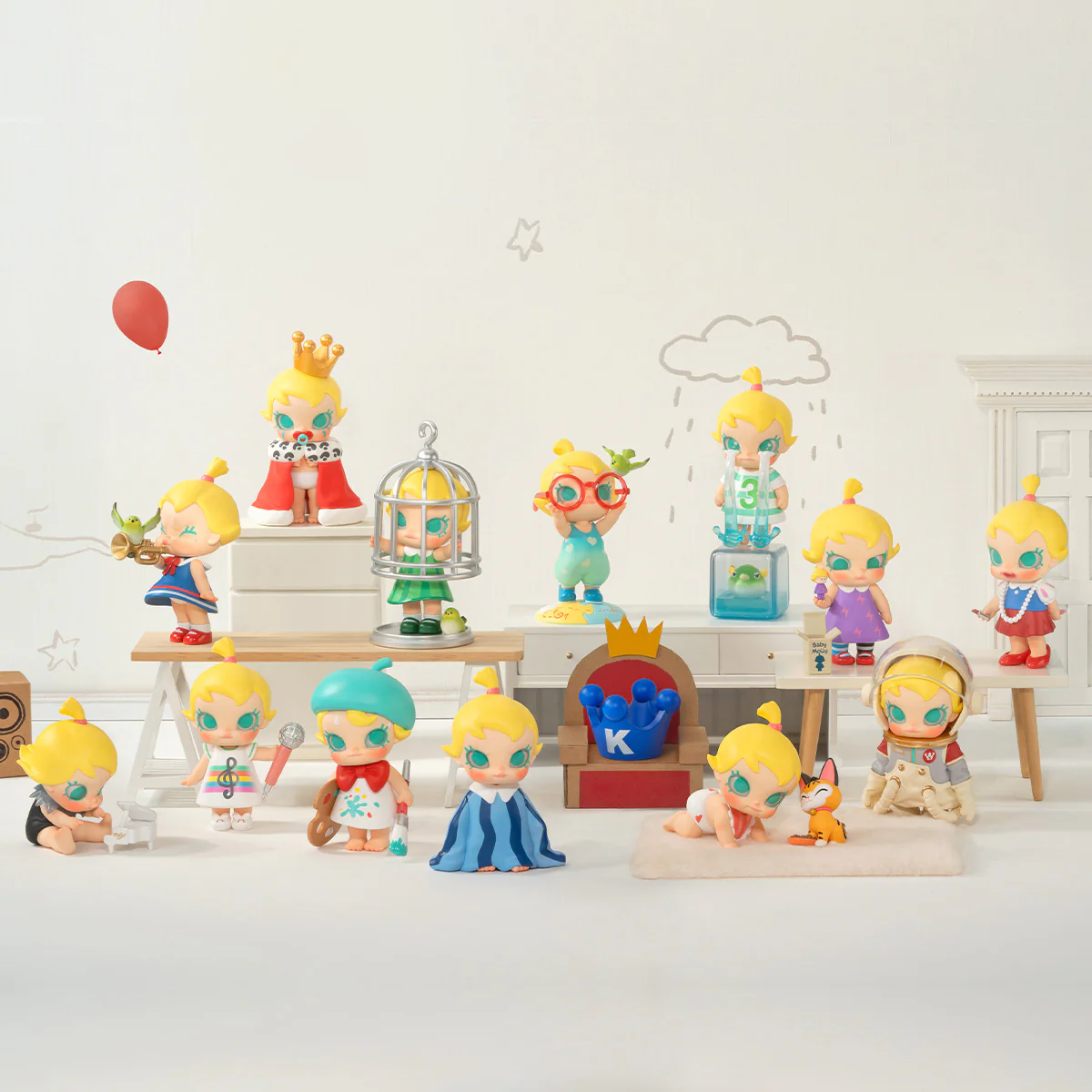 POP MART Baby Molly When I Was Three！Series Figures 1 Blind Box