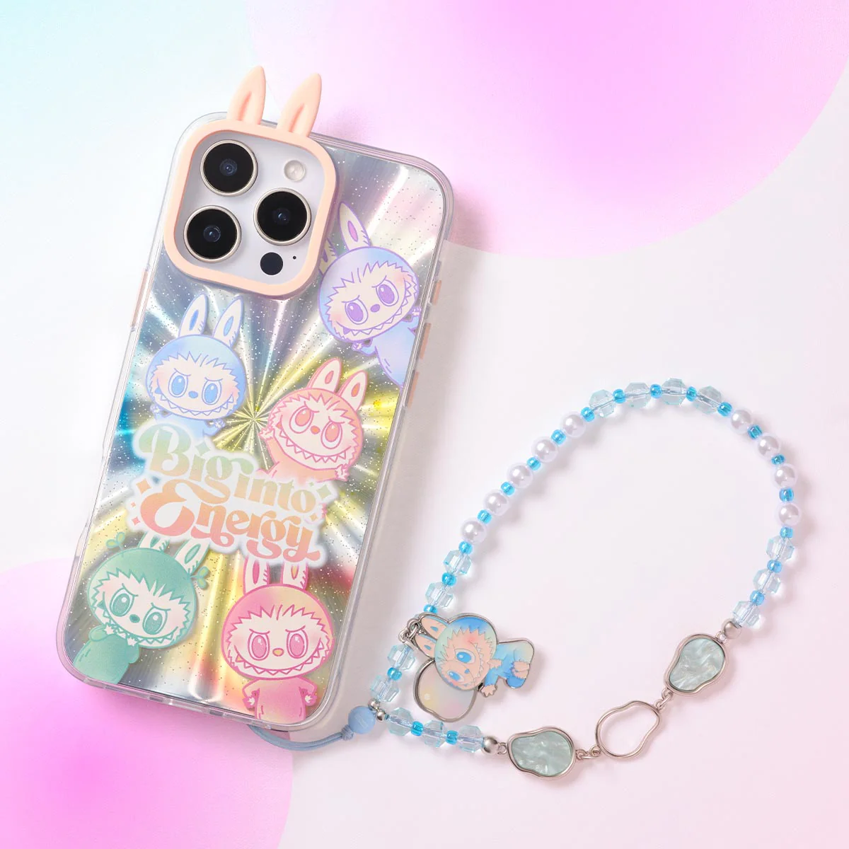 POP MART THE MONSTERS Labubu Big into Energy Series-Phone Charm 1 Blind Box