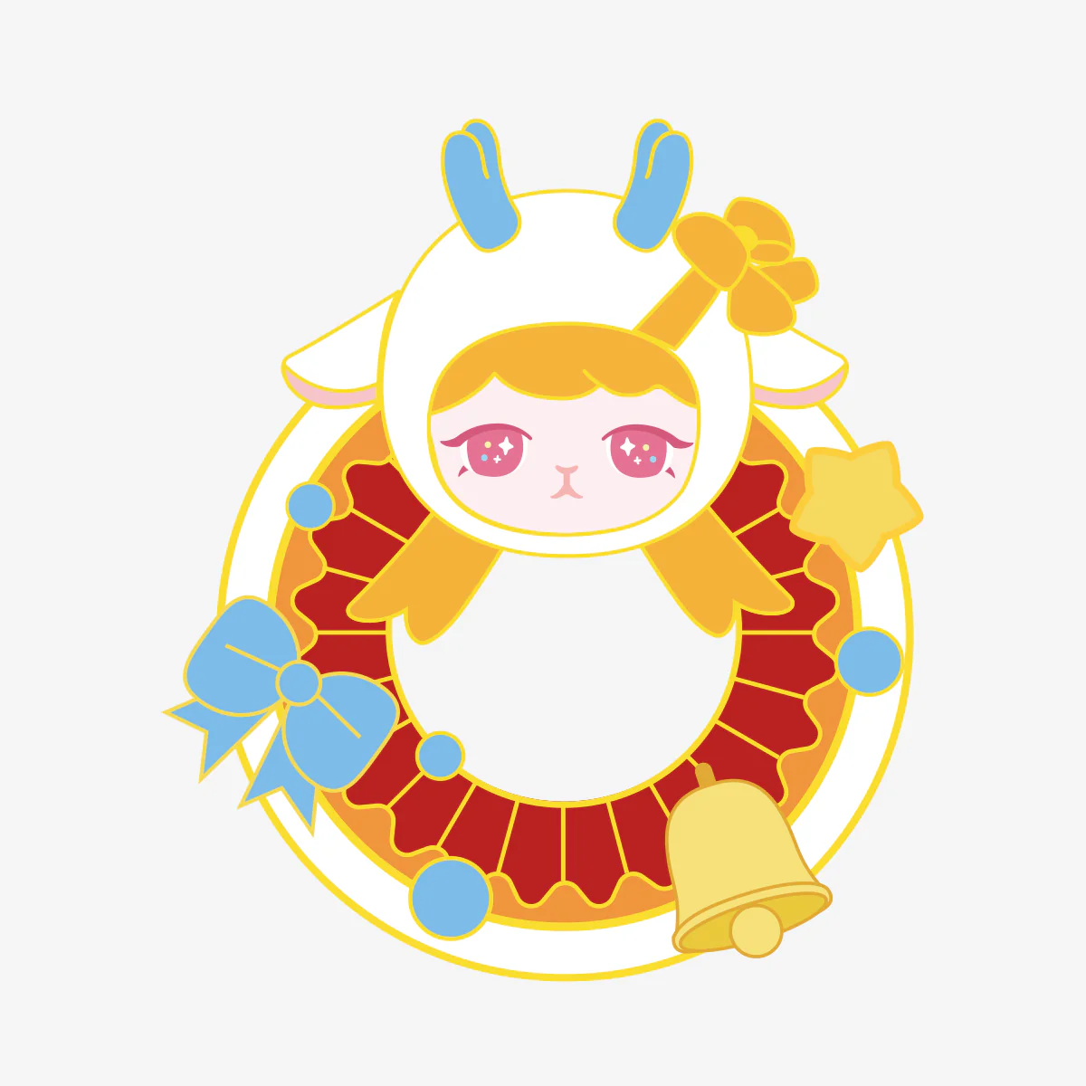 POP MART Bunny Christmas Series-Badge 1 Blind Box