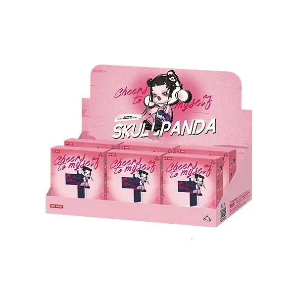 POP MART SKULLPANDA CHEERS TO MYSELF SERIES-Badge Pendant 1 Blind Box