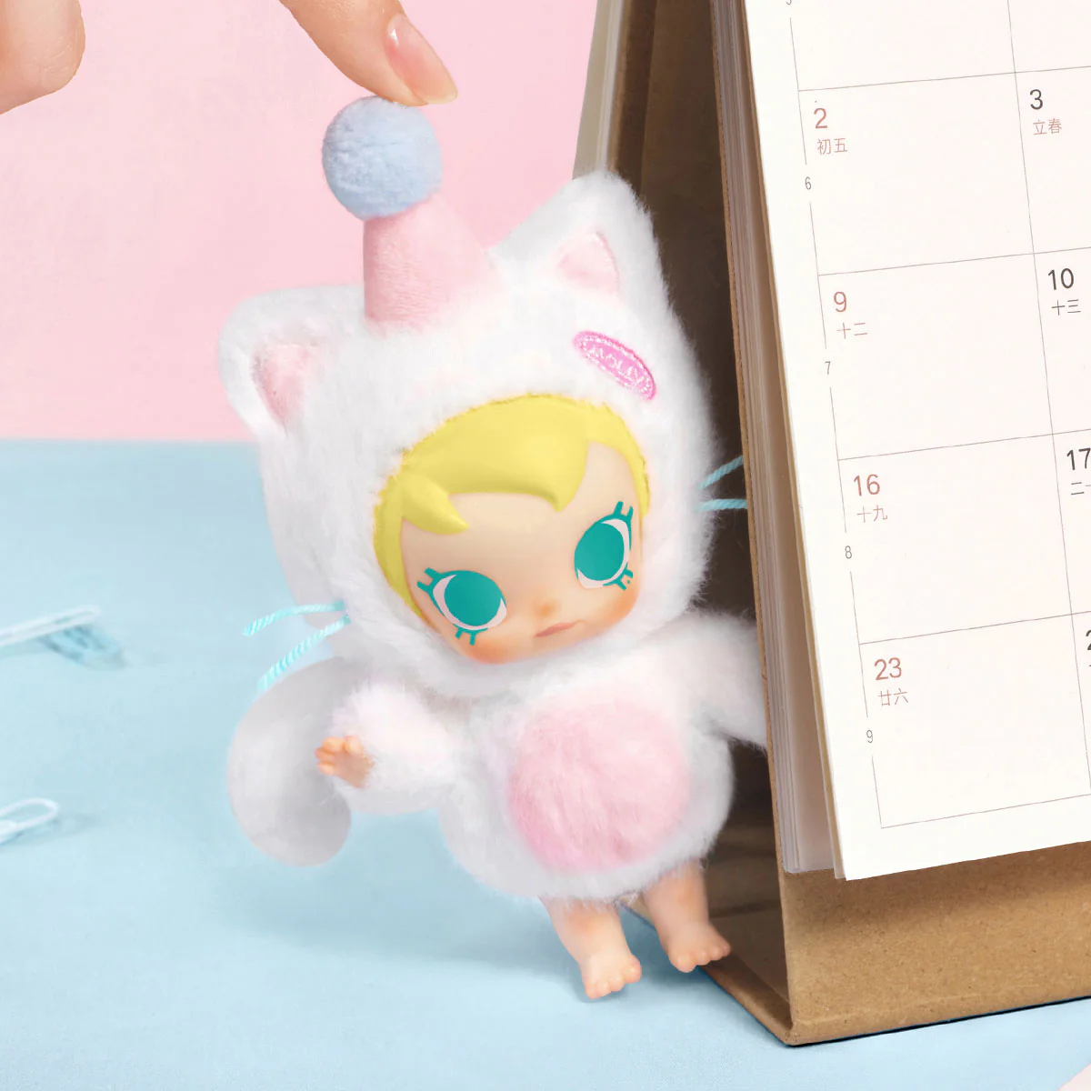 POP MART Baby Molly Pocket Friends Series-Vinyl Plush Pendant 1 Blind Box