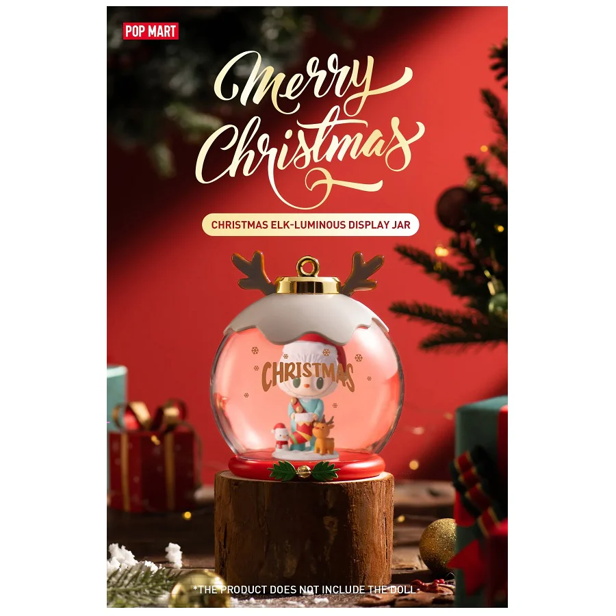 POP MART Christmas Elk Luminous Display Jar