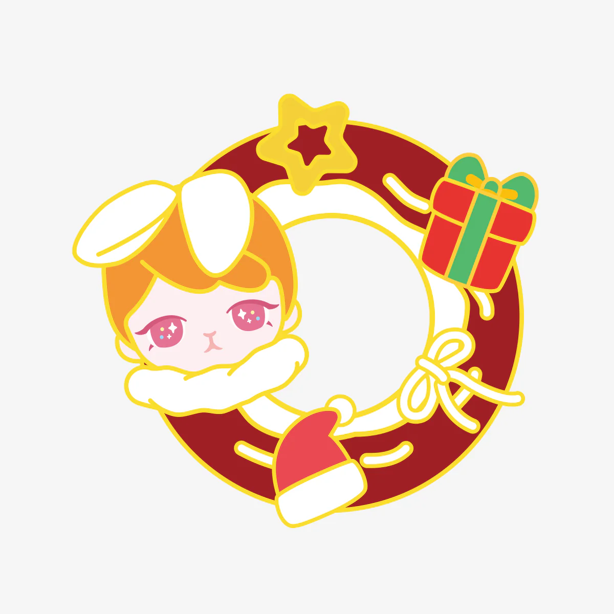 POP MART Bunny Christmas Series-Badge 1 Blind Box