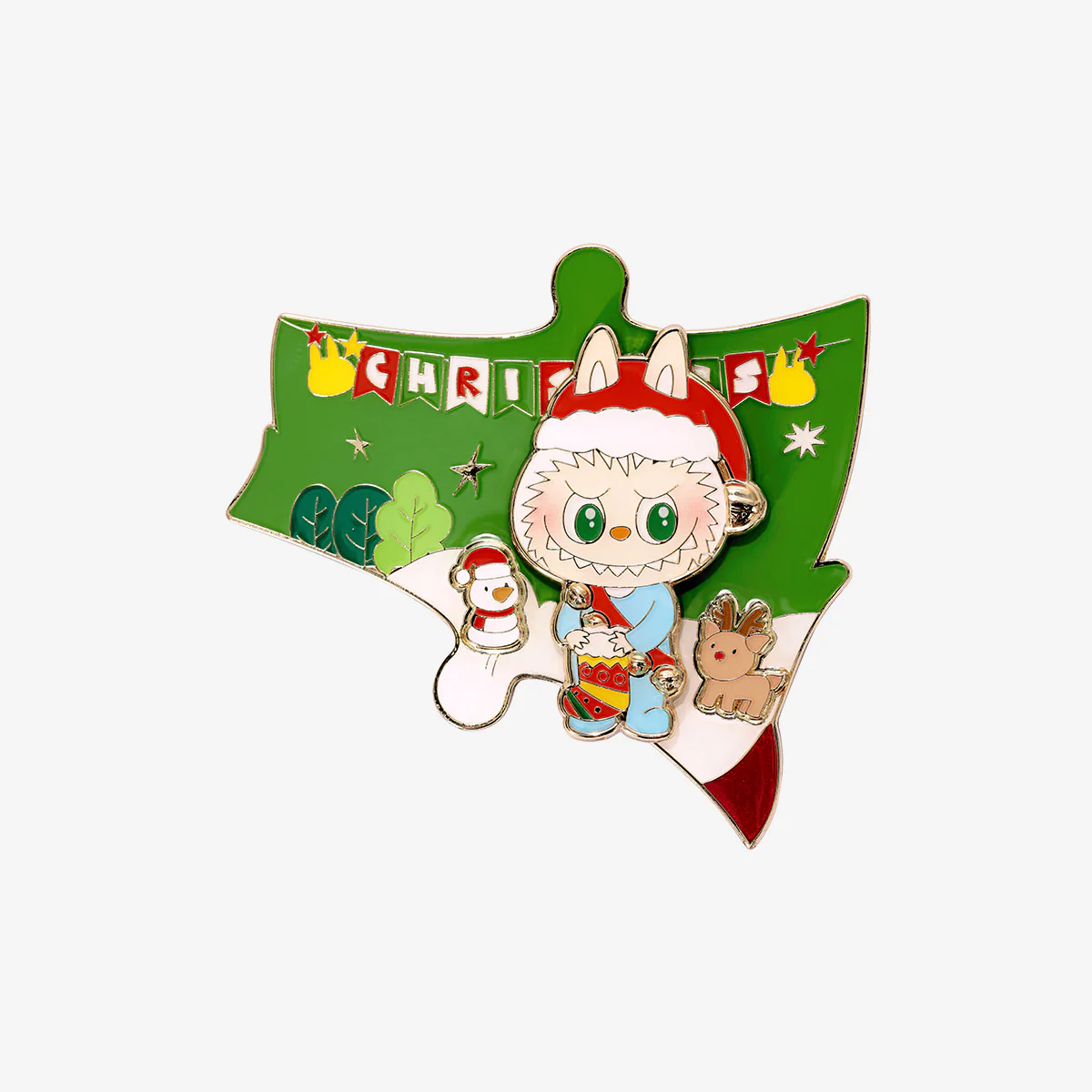 POP MART THE MONSTERS Let's Christmas Series-Fridge Magnet  1 Blind Box