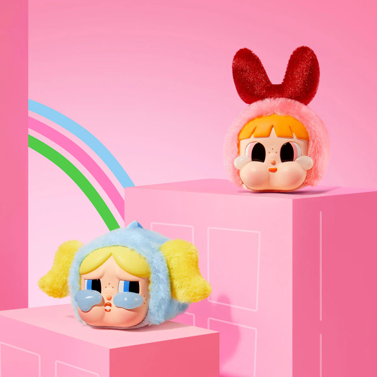 POP MART CRYBABY × Powerpuff Girls Series-Vinyl Face Plush 1 Blind Box