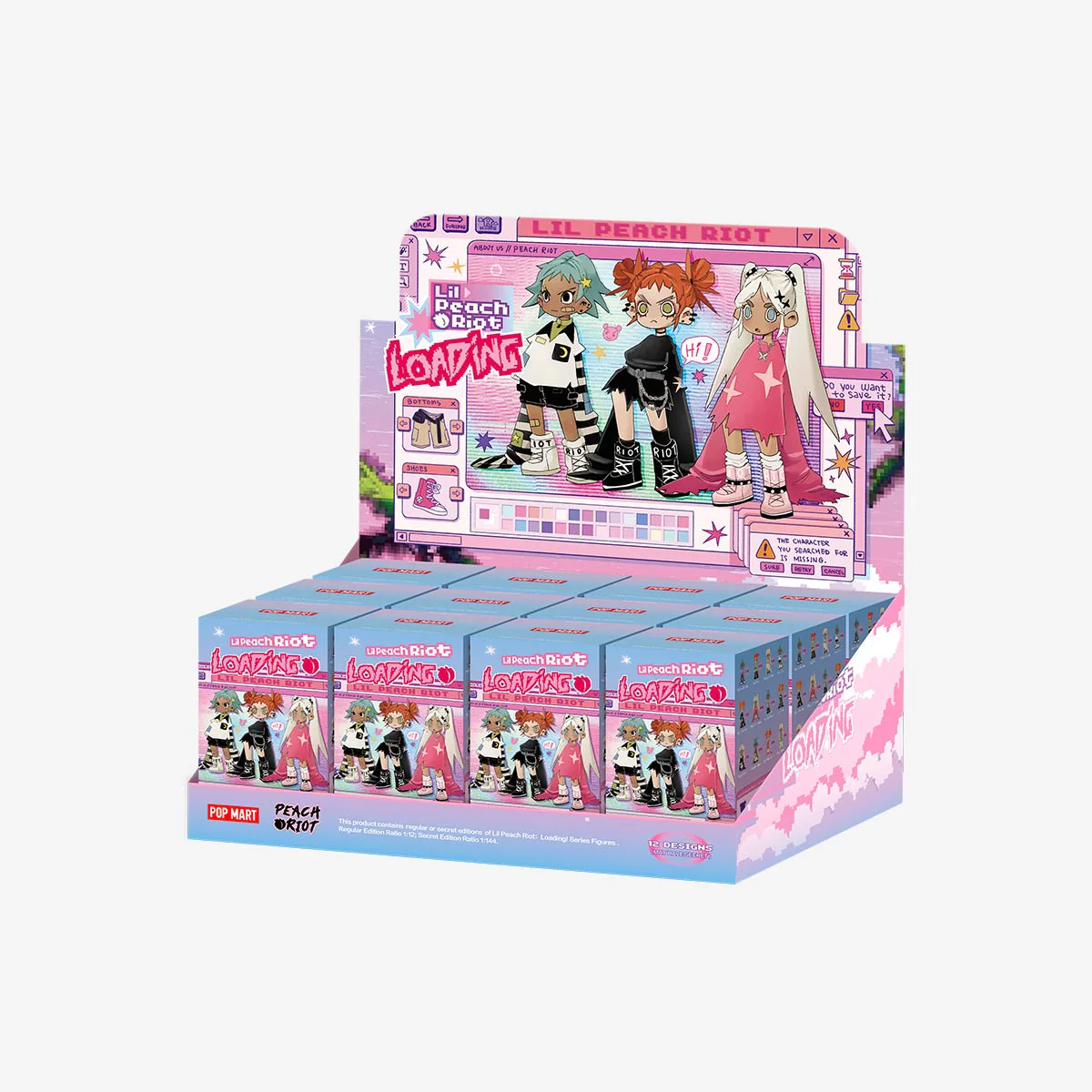 POP MART Lil Peach Riot：Loading! Series Figures 1 Blind Box