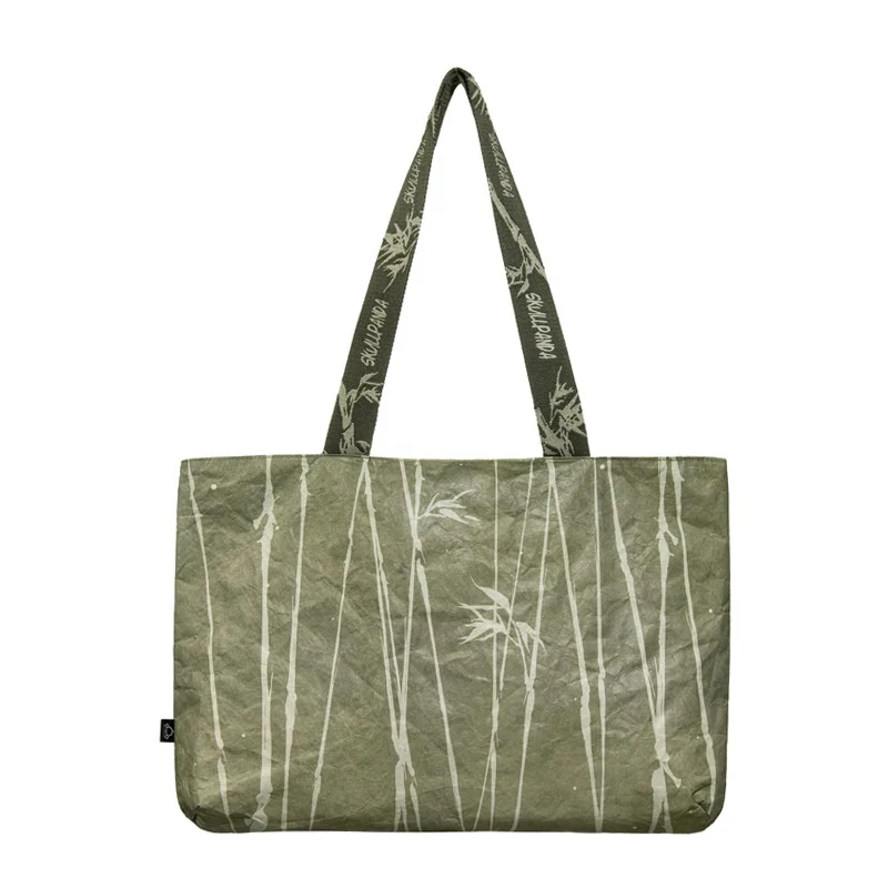 POP MART SKULLPANDA The Ink Plum Blossom Series Tote Bag