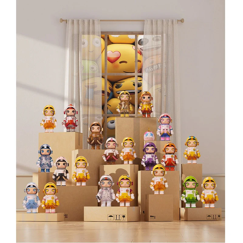 POP MART MEGA SPACE MOLLY 100% × emoji™ Series 1 Blind Box
