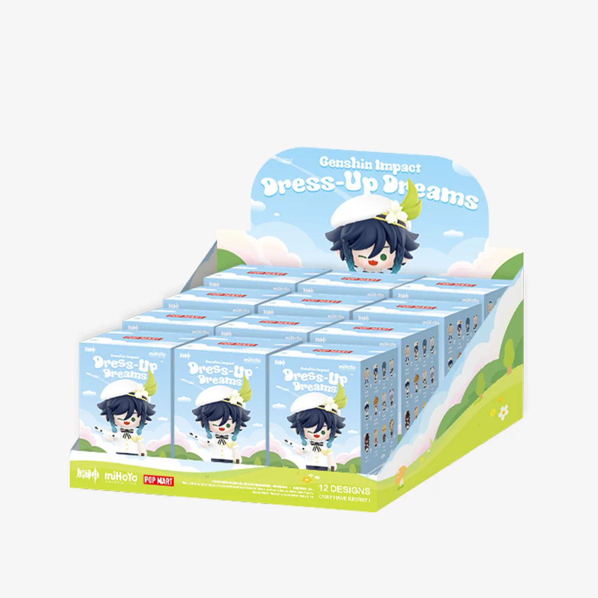 POP MART Genshin Impact Dress-Up Dreams Themed Chibi Series Figures 1 Blind Box