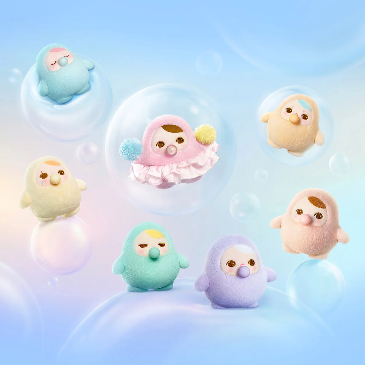 POP MART PUCKY BEANIE BUBBLE UP SERIES-Plush Pendant 1 Blind Box