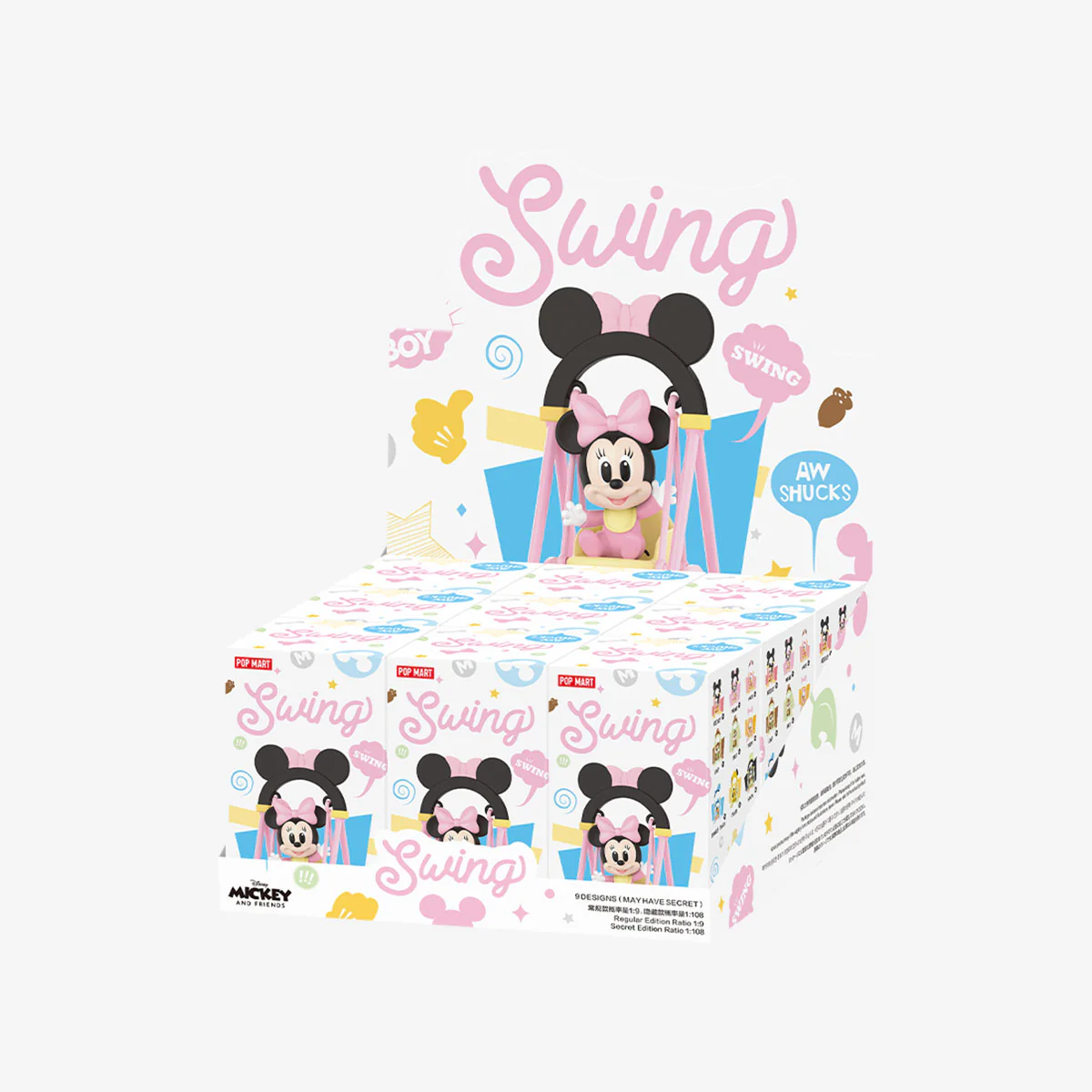 POP MART Disney Swing Series Figures 1 Blind Box