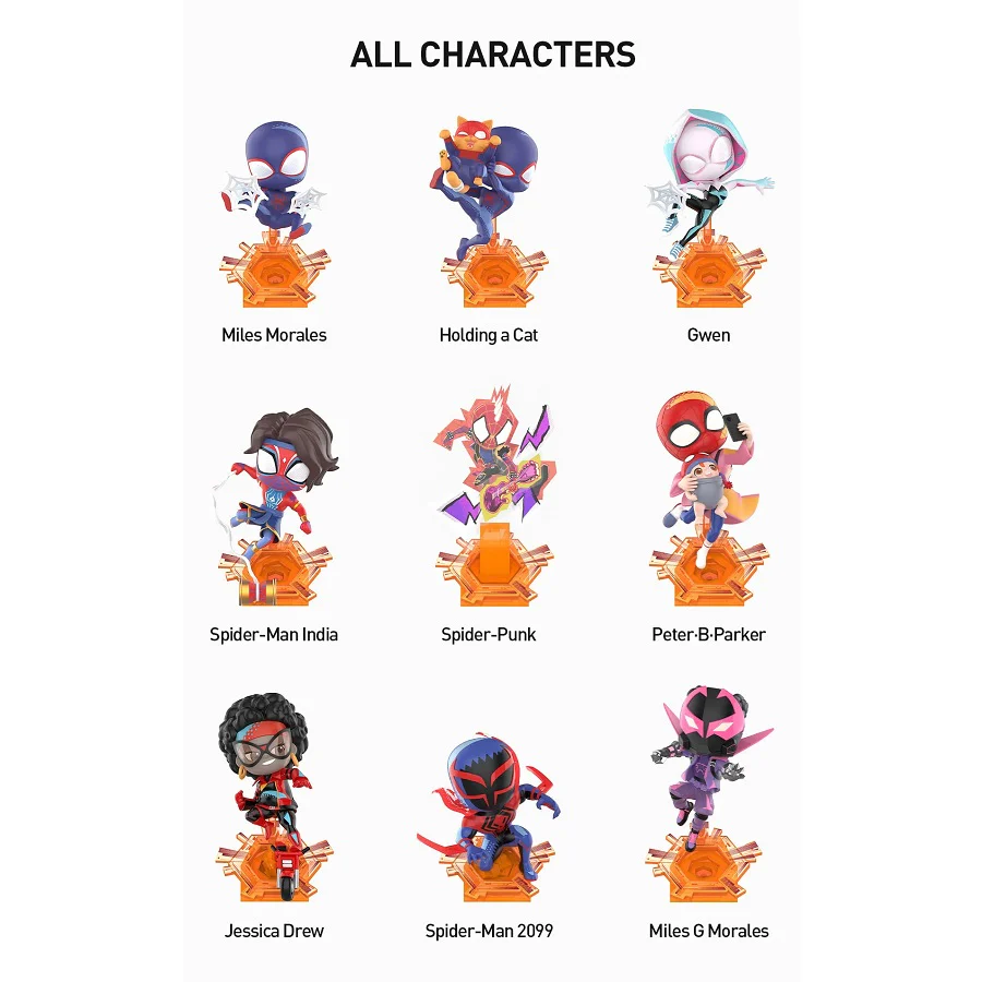 POP MART Marvel Spider-Man Across the Spider-Verse Series Figures 1 Blind Box